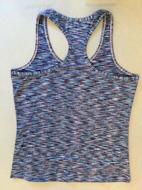 Roadrunner Blue & Purple Razor Back Tank Top Size Large